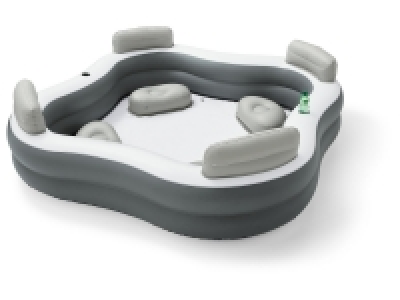 Lidl Crivit CRIVIT Relax-Planschbecken L 268 x B 268 x H 66 cm, mit Sitzkissen