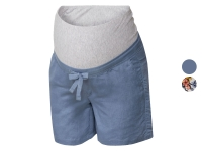 esmara® Damen Leinen-Umstandsshorts mit Bauchband