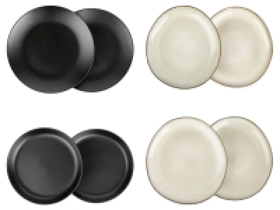 ERNESTO® Speiseteller-Set / Suppenteller-Set, 2-teilig