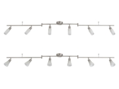 LIVARNO home LED-Deckenleuchte, schwenkbare Arme, 6 LEDs 39.99 €