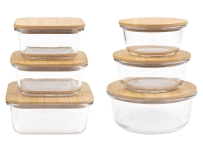 ERNESTO® Aufbewahrungsdosen-Set, mit Bambusdeckeln, 3 Stück 9.99 €