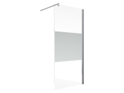 Schulte Alexa Style 2.0 Duschwand Walk In, mit sandgestrahlten Dekoren