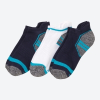 NKD  Damen-Sport-Sneaker-Socken mit Kontraststreifen, 3er-Pack