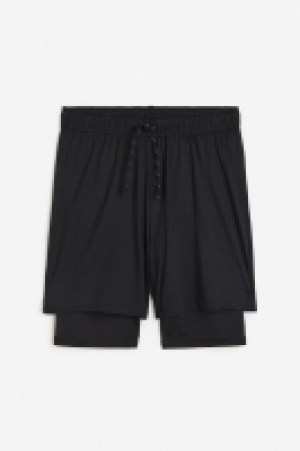 HM  DryMove Doppellagige Sportshorts