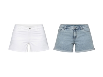 esmara® Damen Jeansshorts, mit hohem Baumwollanteil