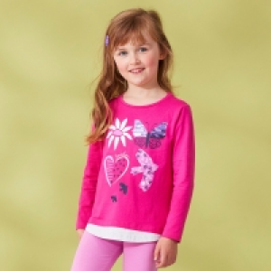 Mädchen-Shirt mit Pailletten 17.99 €