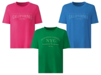 Lidl Esmara® esmara® Damen T-Shirt, halblange Ärmel, mit Baumwolle