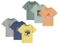Lidl Lupilu® lupilu® Kleinkinder Jungen T-Shirts, 3 Stück, mit Rundhalsausschnitt