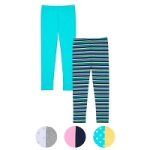 Aldi Süd  IMPIDIMPI Kleinkinder Leggings, 2er-Set