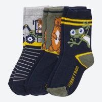 NKD  Jungen-Socken mit Tiermotiven, 3er-Pack