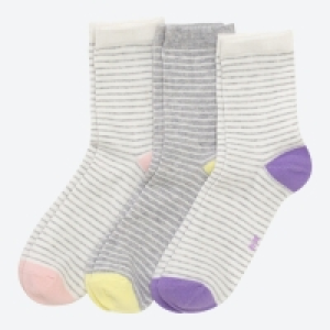 NKD  Damen-Socken in verschiedenen Designs, 3er-Pack