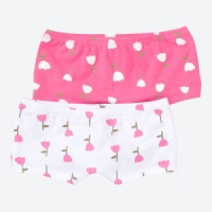 NKD  Kinder-Mädchen-Panty mit Blumenmuster, 2er-Pack