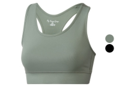 CRIVIT Damen Sport-Bustier, Medium-Level, mit Ringerrücken