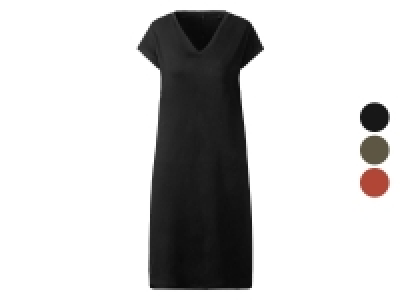 esmara® Damen Leinen-Kleid mit langen Seitenschlitzen