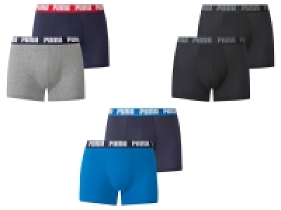 Puma Herren Boxershort, 2 St&uuml;ck, Slim Fit, mit umlaufenden Logo