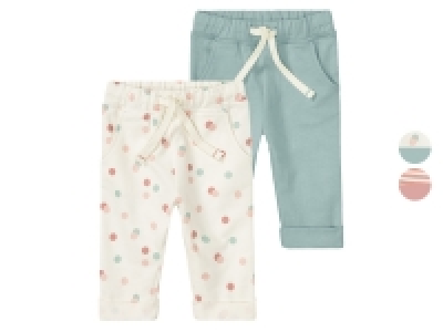 lupilu® Baby Mädchen Jogginghosen, 2 Stück, aus reiner Bio-Baumwolle
