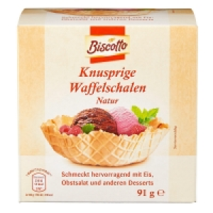 BISCOTTO Knusprige Waffelschalen 91 g 1.49 €