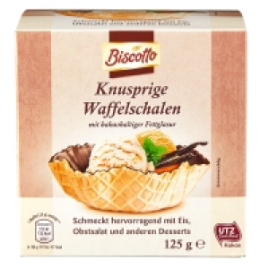 BISCOTTO Knusprige Waffelschalen 125 g 1.49 €