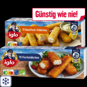 Iglo Fisch- oder Backfischstäbchen 2.66 €