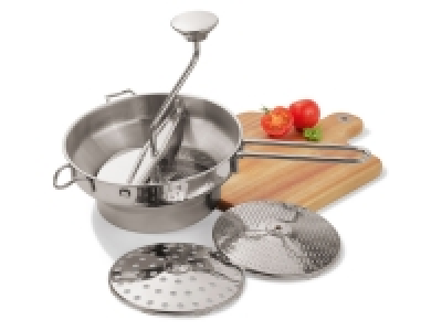 ERNESTO® Passiermühle, aus rostfreiem Edelstahl, mit 3 Siebeinsätzen