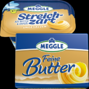 Meggle Feine Butter oder Streichzart 1.39 €
