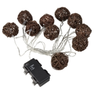 Aldi S&uuml;d  CASA DECO LED-Rattan-Lichterkette