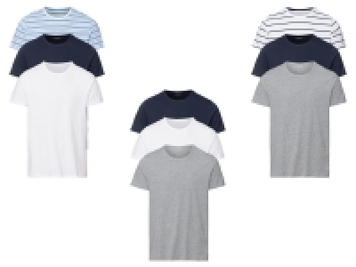 LIVERGY® Herren T-Shirt, 3 Stück, körpernah geschnitten 8.99 €