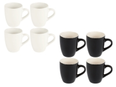ERNESTO® Tassen-Set, 4-teilig, schwarz/weiß 5.99 €