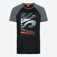 NKD  Slazenger Herren-Fitness-T-Shirt mit Kontrast-Ärmeln