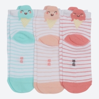 NKD  Mädchen-Kurzschaft-Socken, 3er-Pack
