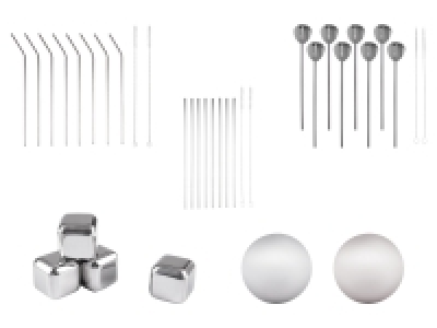 ERNESTO® Eiswürfel / Eiskugeln / Trinkhalme / Trinkhalmlöffel