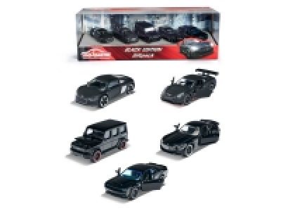 Lidl Majorette Majorette Modellauto »Black Edition«, 5er Set, 1:64