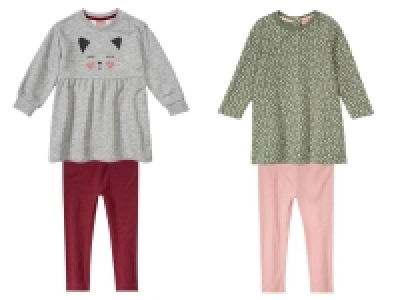 lupilu® Kleinkinder Mädchen Set, 2-tlg. - Kleid und Leggings