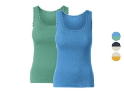 esmara® Damen Ripptops, 2 Stück, mit eleganter Spitze 7.99 €