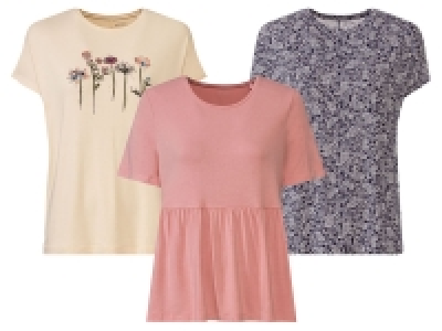 esmara&reg; Damen T-Shirt, mit ressourcenschonender Viskose
