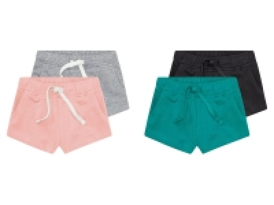 Lidl Lupilu® lupilu® Kinder Mädchen Sweatshorts, 2 Stück, mit hohem Baumwollanteil