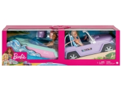 Barbie Geschenkset, mit 2 Puppen, Boot und Jeep 39.99 €