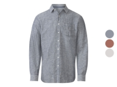 LIVERGY® Herren Hemd, gerade geschnitten mit abgerundetem Saum