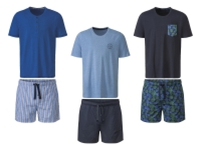 LIVERGY® Herren Pyjama mit Gummizugbund