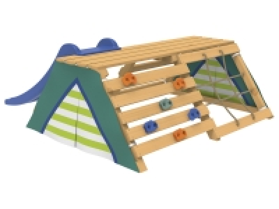 Playtive Tipi, mit Kletter-Netz und Rutsche, aus Echtholz