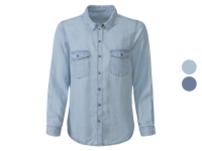esmara® Damen Bluse mit Kentkragen, im Denim-Look 9.99 €