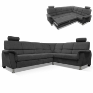 Ecksofa - graphit - Liegefunktion und Staukasten - 2-Sitzer rechts 1,399.00 €