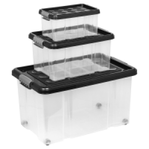 Aldi Süd  EASY HOME Stapelboxen-Set, 3er-Set