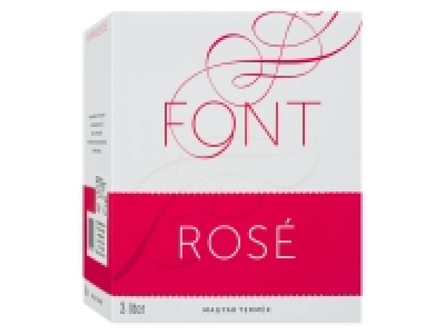 Lidl  Font Kékfrankos Rosé Kunsági Ungarn Bag-in-Box trocken, Roséwein 2022