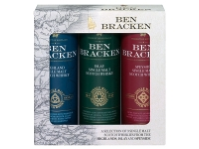 Lidl Ben Bracken Ben Bracken Single Malt Scotch Whisky Mini-Pack 3 x 0,05 l, 40% Vol