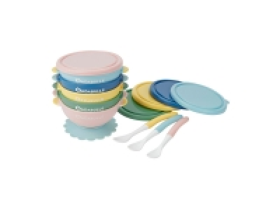 Badabulle Schalen- und Löffel-Set »Funcolor«, rutschfest, 13-teilig