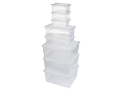 LIVARNO home Aufbewahrungsboxen-Set, mit Wendedeckel, 8-teilig