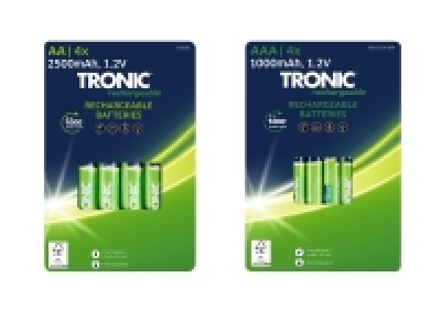 Lidl Tronic® TRONIC® Akku Ni-MH »Ready 2 Use«, 4 Stück