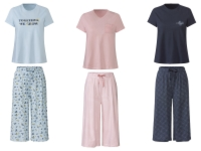 Lidl Esmara® esmara® Damen Pyjama Set mit Caprihose