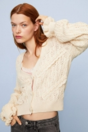 HM  Cardigan in Strukturstrick